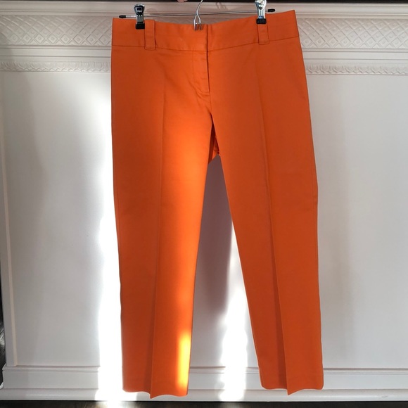 J. Crew Pants - J. Crew City Fit Stretch Pant Orange Sz 8